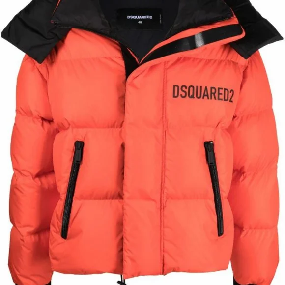 DSQUARED2 Jackets Coats Dsquared2 Kenny Puffer Jacket Orange